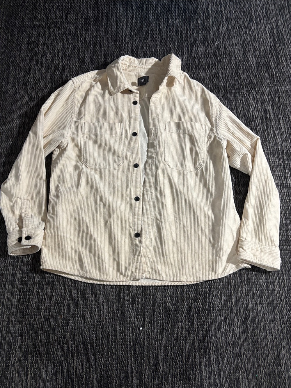 H&M Corduroy Button Up Long Sleeve Shacket Oversized